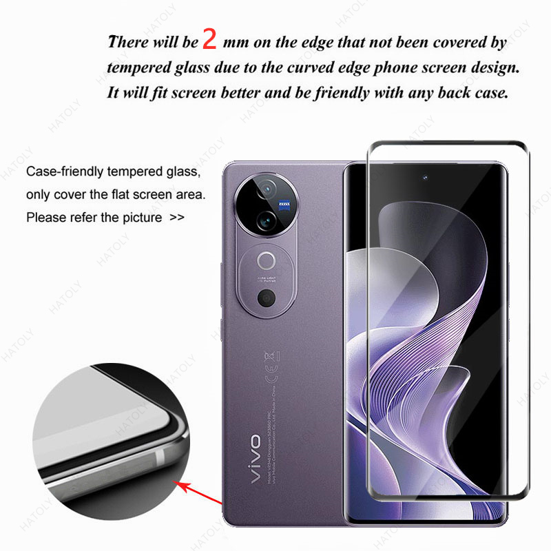 3D Полноразмерное стекло для v – обзор и цена Vivo V40